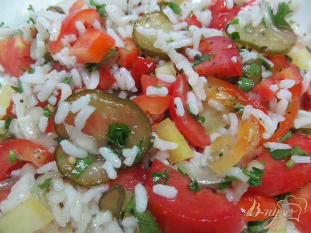 фото рецепта: Салат из риса с овощами