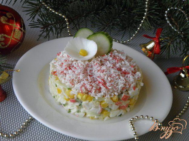 фото рецепта: Крабовый салат с рисом