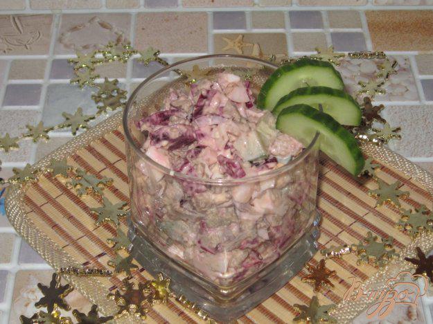 фото рецепта: Свекольный салат с печенью