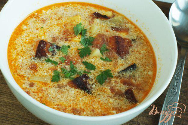 фото рецепта: Томатный суп с адыгейским сыром