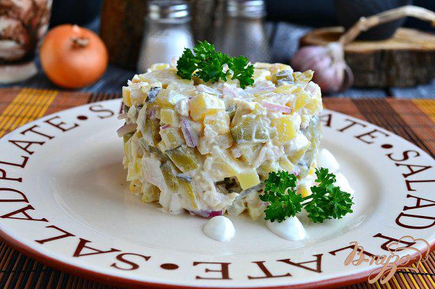 фото рецепта: Финский картофельный салат с курицей