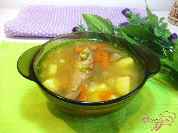 фото рецепта: Гороховый суп с ребрышками
