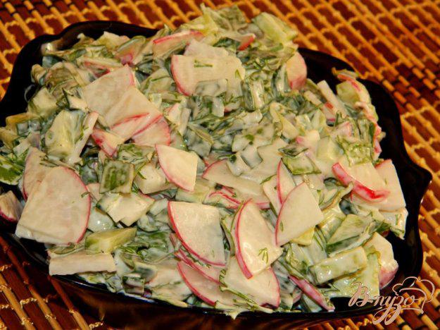 фото рецепта: Салат с редисом и щавлем