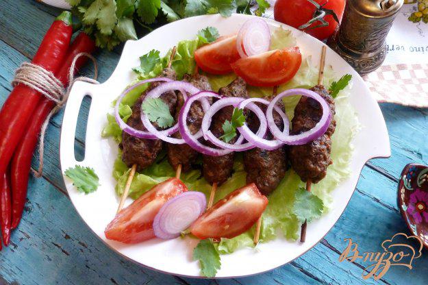 фото рецепта: Люля-кебаб с зеленью