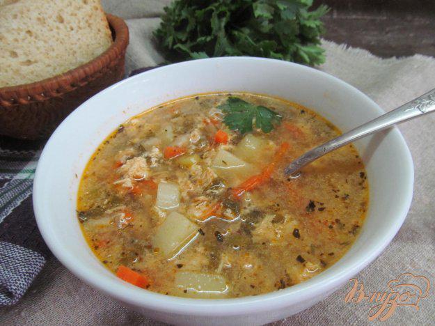 фото рецепта: Суп со щавелем на рыбном бульоне