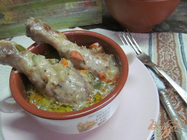 фото рецепта: Фрикасе из куриных ножек с овощами