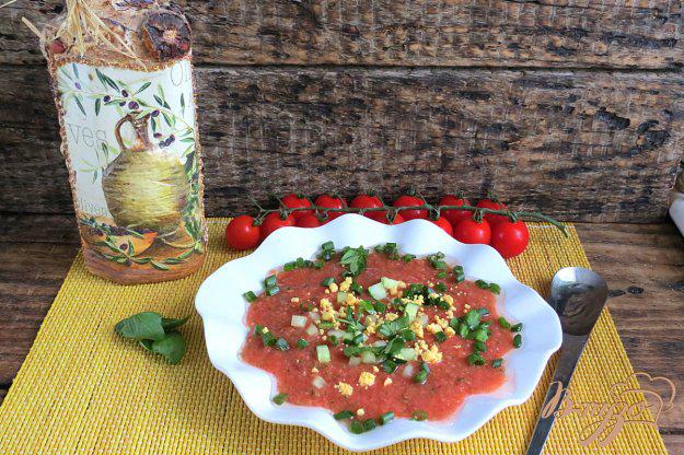фото рецепта: Холодный томатный суп Гаспачо