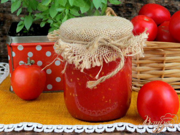 фото рецепта: Соус томатный с красным перцем (на зиму)