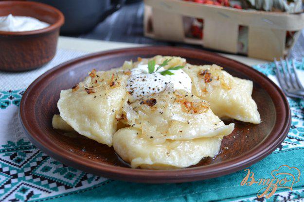 фото рецепта: Вареники с картофелем и сыром на пару из творожного теста