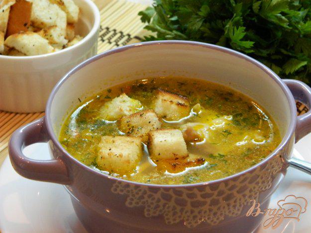 фото рецепта: Картофельный суп с сухариками