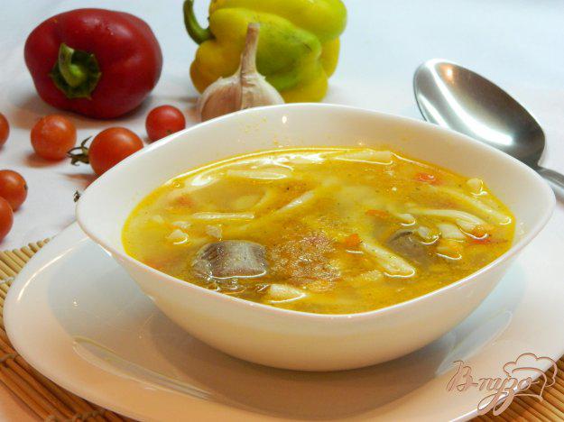 фото рецепта: Суп с лапшой на утином бульоне