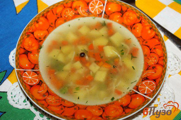 фото рецепта: Суп с зеленым горошком и вермишелью
