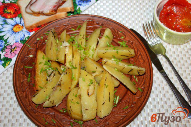 фото рецепта: Картофель в рукаве с розмарином и тимьяном