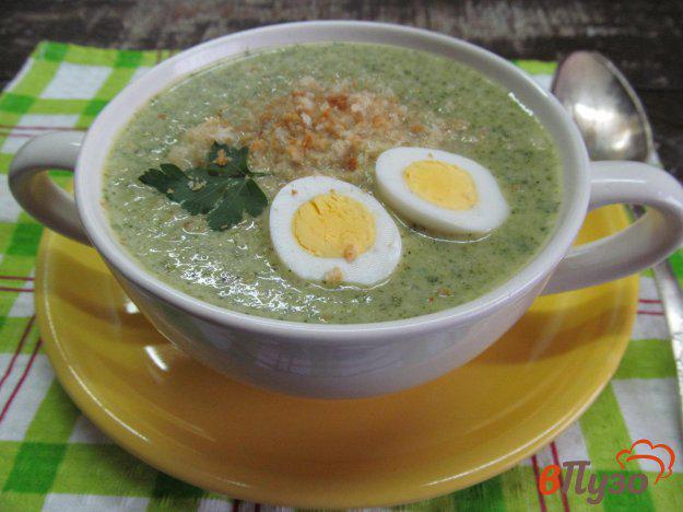 фото рецепта: Крем-суп из брокколи и пекинской капустой