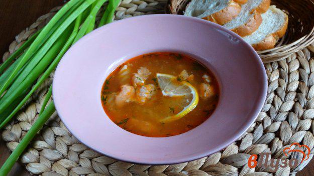 фото рецепта: Суп с форелью и макаронами