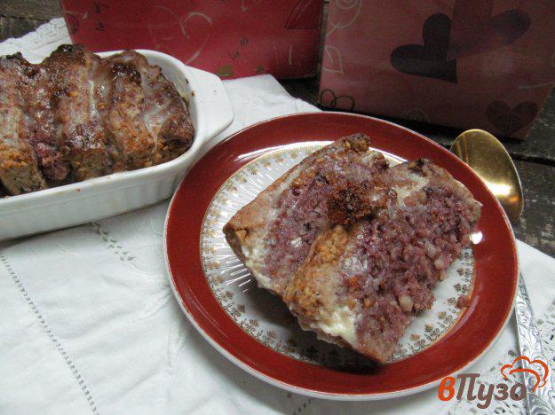 фото рецепта: Малиновый кекс на ореховом тесте