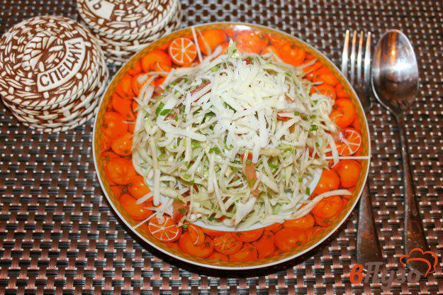 фото рецепта: Салат из белокочанной капусты с сельдереем и твердым сыром