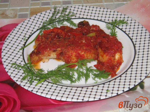 фото рецепта: Щука жареная в остром томатном соусе