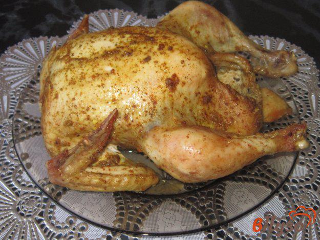 фото рецепта: Курица запеченная в рукаве с карри и чесноком
