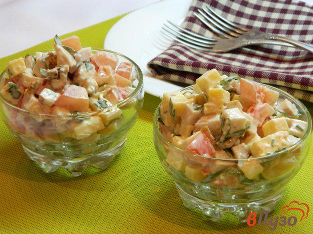 фото рецепта: Салат с копченым куриным филе
