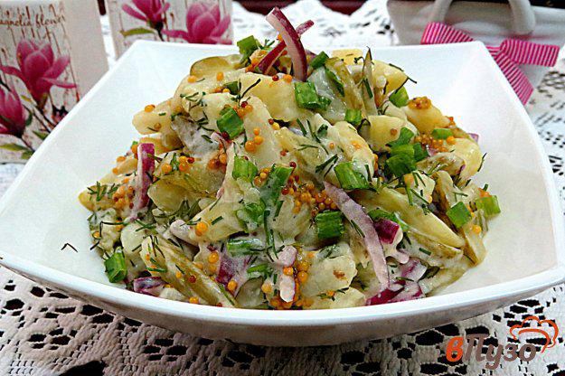 фото рецепта: Салат с картофелем и маринованным огурцом