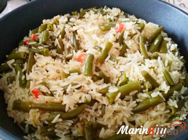 фото рецепта: Острый рис со спаржевой фасолью на гарнир