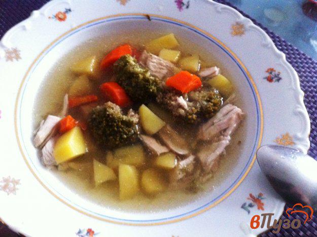 фото рецепта: Суп куриный с брокколи