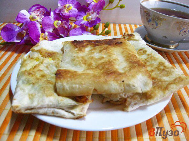 фото рецепта: Закуска из лаваша с адыгейским сыром и укропом