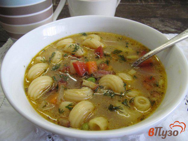 фото рецепта: Гороховый суп с макаронами