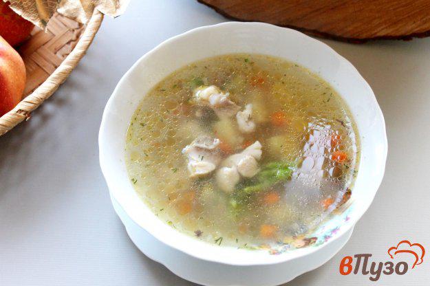 фото рецепта: Суп на бульоне с курицей и брокколи