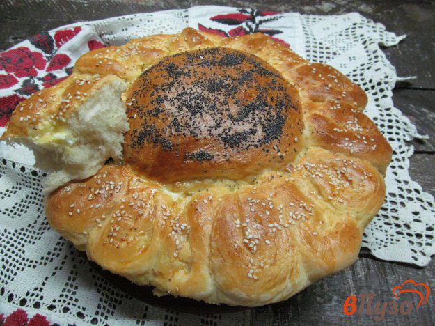 фото рецепта: Белый хлеб «подсолнух»