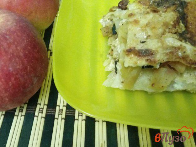 фото рецепта: Пирог из лаваша с яблоками и сухофруктами