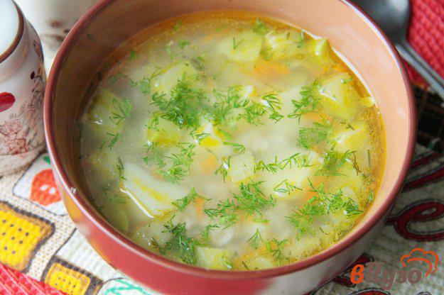 фото рецепта: Суп с кабачком и овсяными хлопьями
