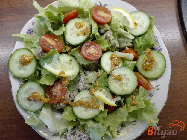 фото рецепта: Весенний салат с куриной печенью