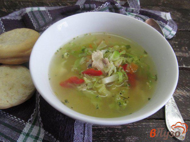 фото рецепта: Куриный суп с молодой капустой