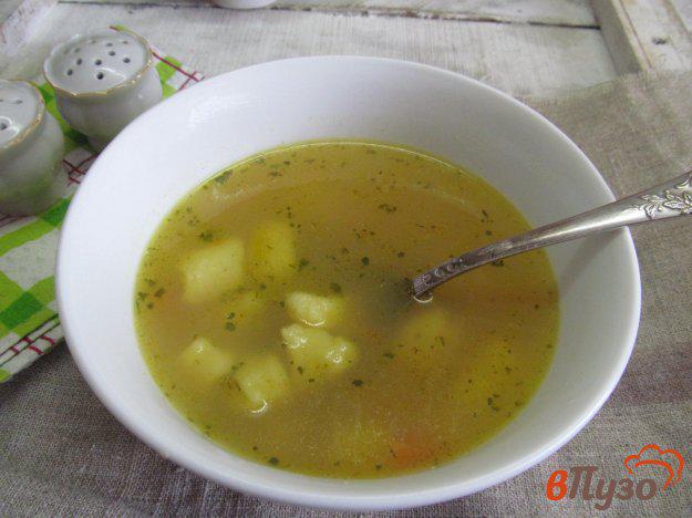фото рецепта: Куриный суп с клецками из манной крупы