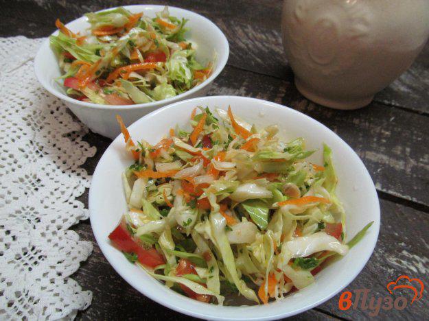 фото рецепта: Салат из капусты с чесноком
