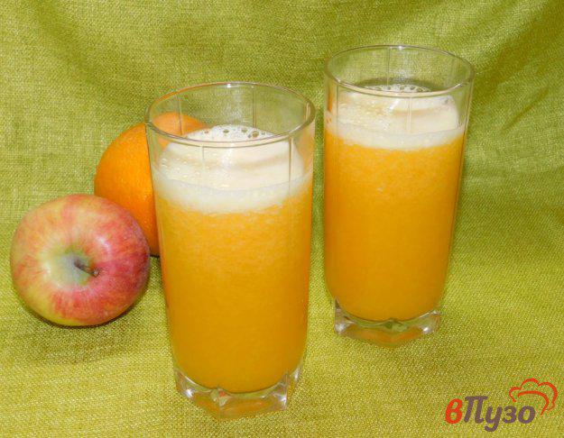 фото рецепта: Яблочно-грушевый коктейль с апельсиновым соком