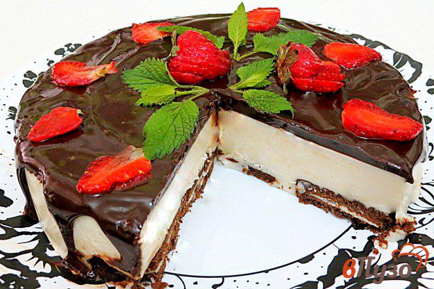 фото рецепта: Творожный торт без выпечки
