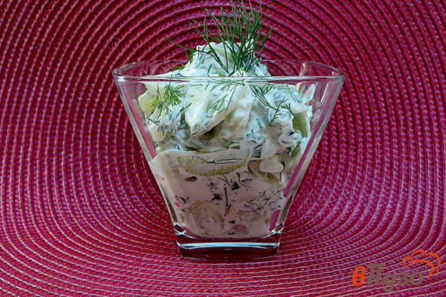 фото рецепта: Салат из огурцов и творога