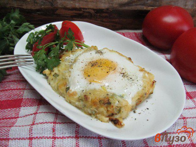 фото рецепта: Картофель с яйцом в духовке
