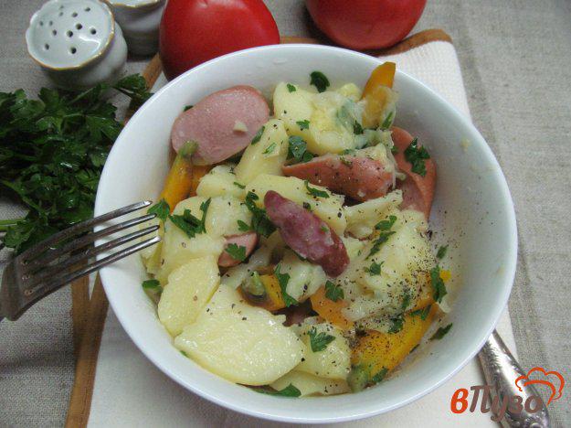 фото рецепта: Овощи с сосисками по французски