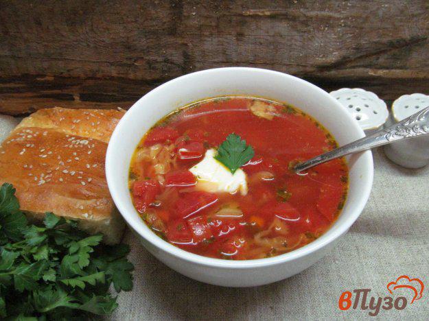 фото рецепта: Овощной суп со свеклой и молодой капустой