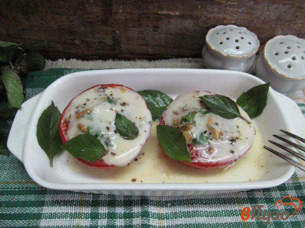 фото рецепта: Запеченные помидоры с сыром моцарелла