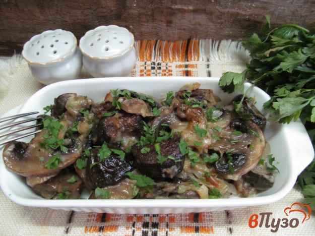 фото рецепта: Баклажаны со свежими грибами
