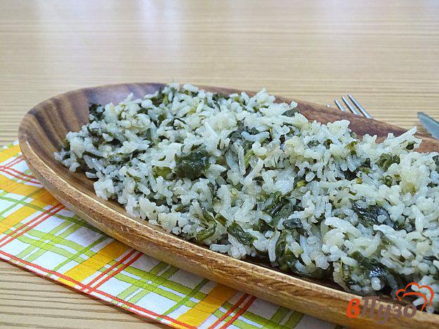 фото рецепта: Рис со шпинатом и укропом
