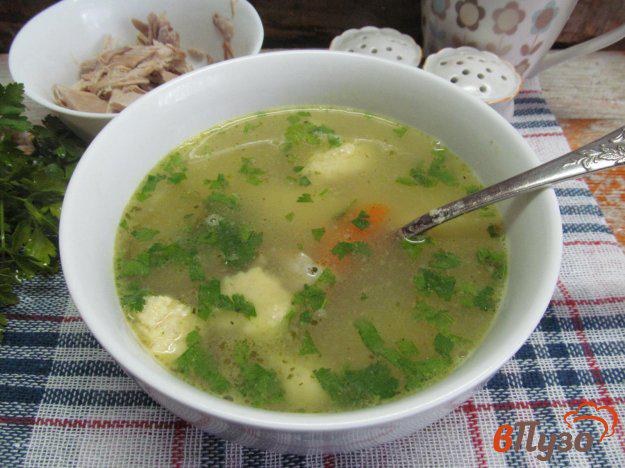 фото рецепта: Суп из перепелов с манными клецками