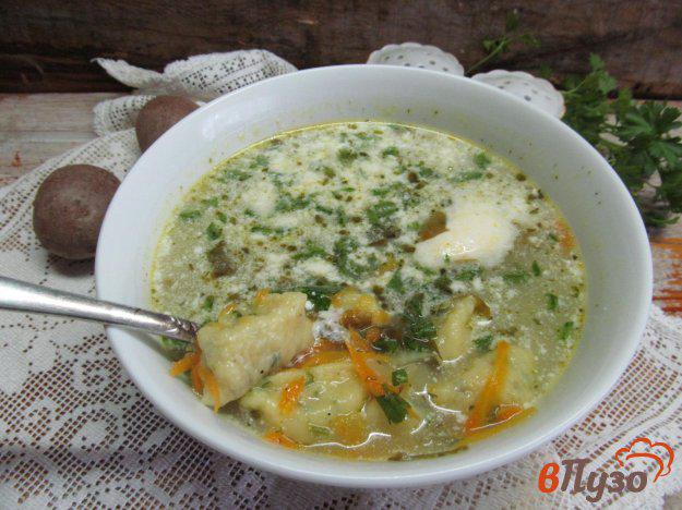 фото рецепта: Суп с ньокки и щавелем