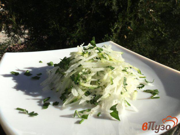 фото рецепта: Салат из огурца и редьки