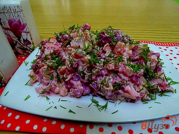 фото рецепта: Салат из свеклы и огурцами